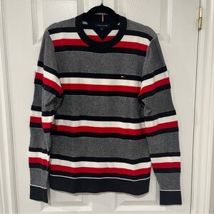 Unisex Tommy Hilfiger Striped Crewneck Sweater